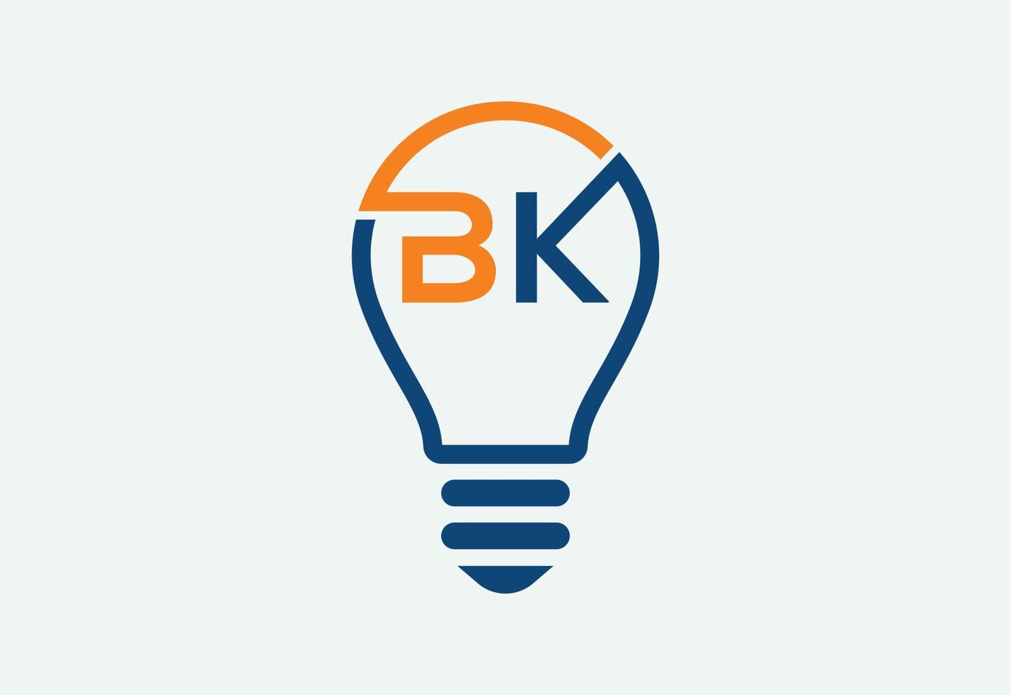 kreativ Glödlampa logotyp med brev, vektor design begrepp