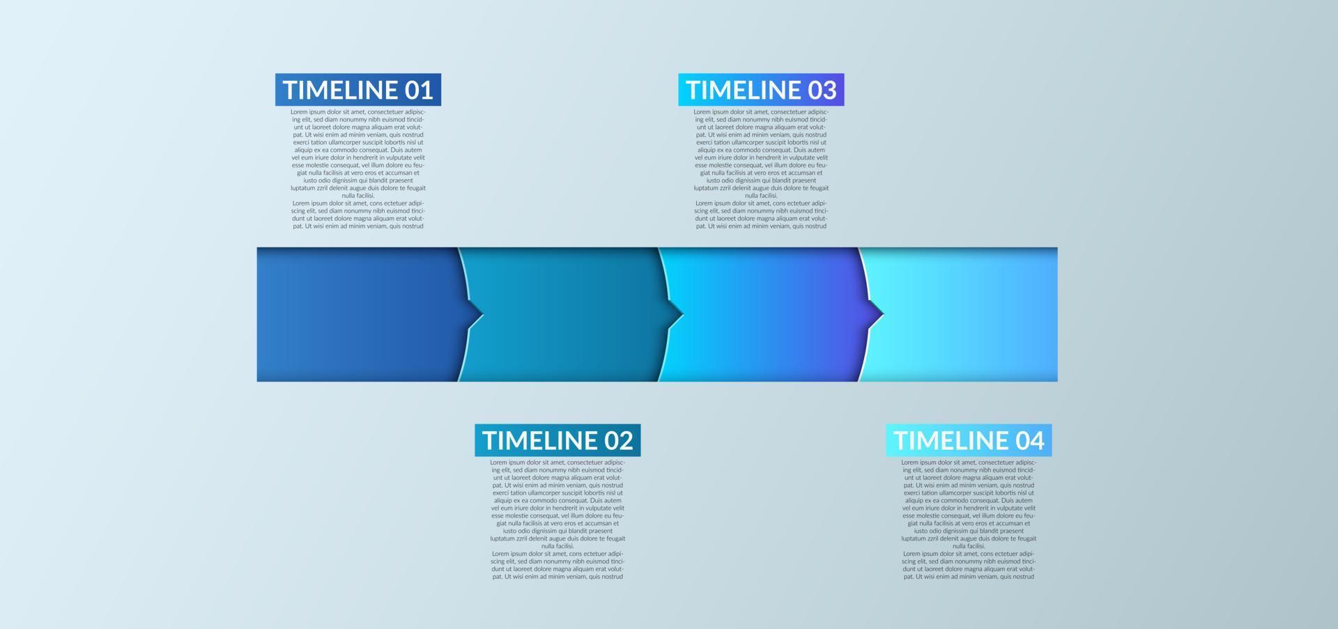 företag infografik. tidslinje infographics design vektor. abstrakt infographics alternativ mall. vektor illustration. företag begrepp med 4 alternativ, steg, eller processer.