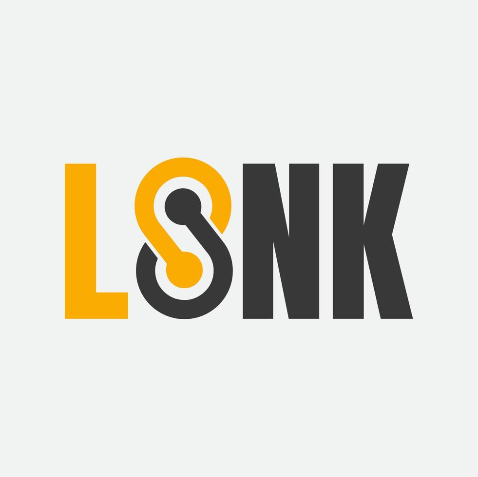 Link-Logo-Design vektor