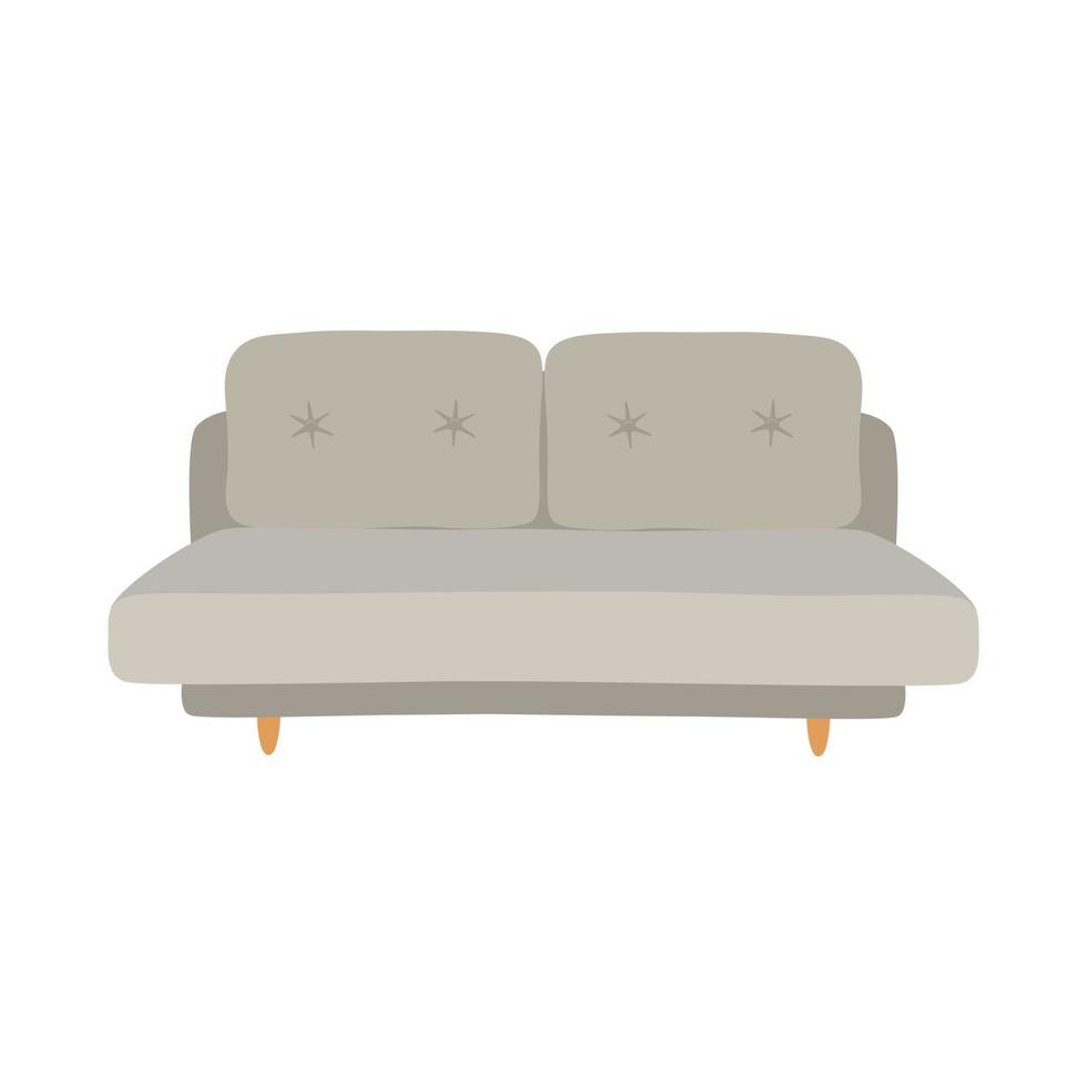 Illustration eines grauen Sofas vektor