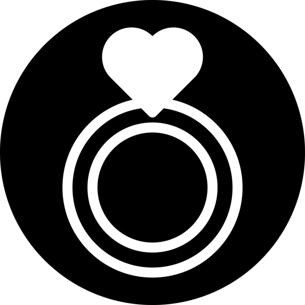 ringa ikon fylld svart vit stil valentine illustration vektor element och symbol perfekt.