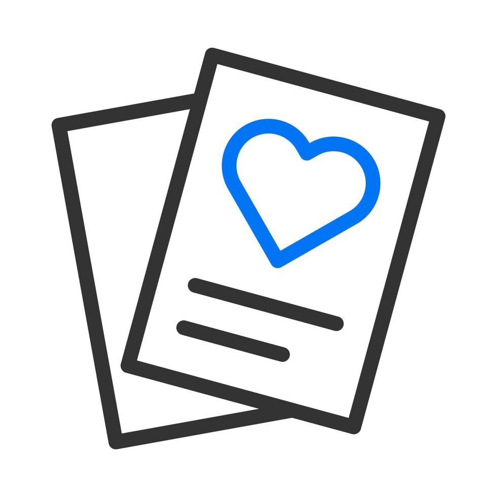 Papiersymbol blau grau Stil Valentinstag Illustration Vektorelement und Symbol perfekt. vektor