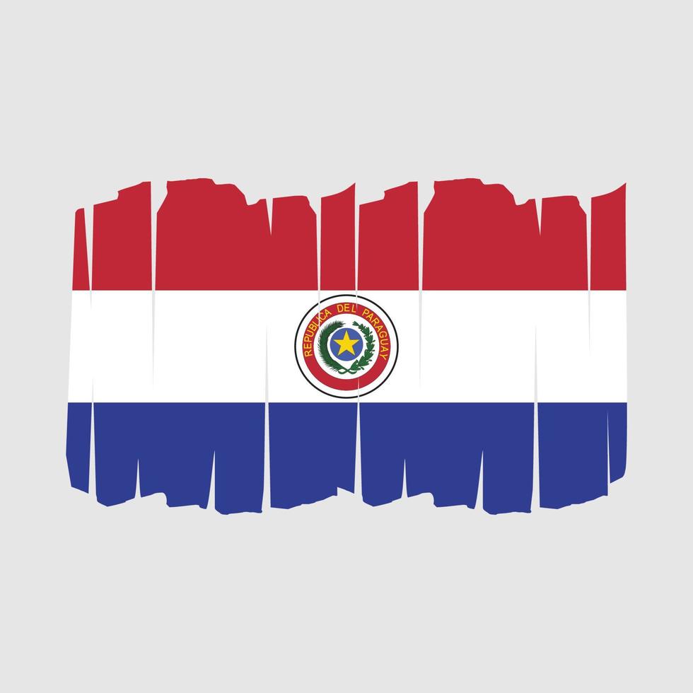 paraguays flaggborste vektor