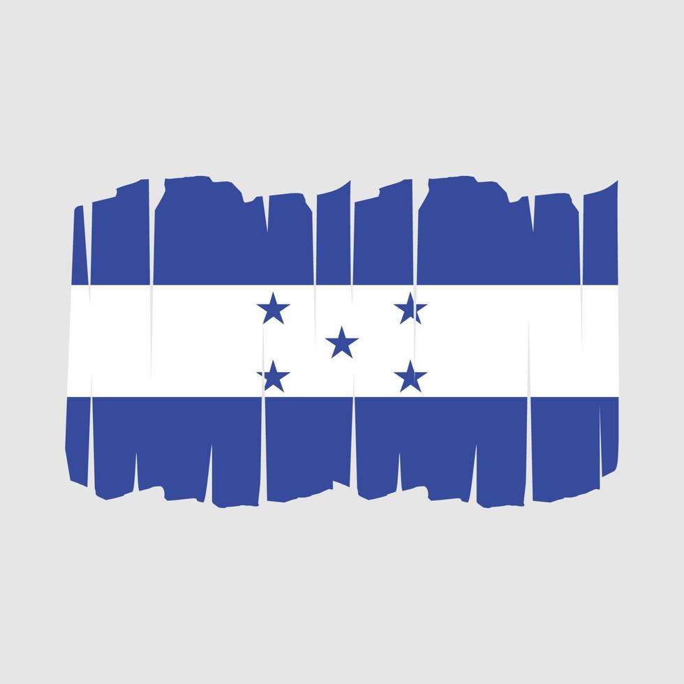 Honduras Flaggenpinsel vektor