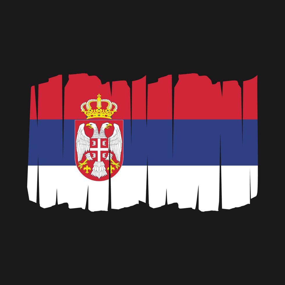 Slowakei Flaggenpinsel vektor
