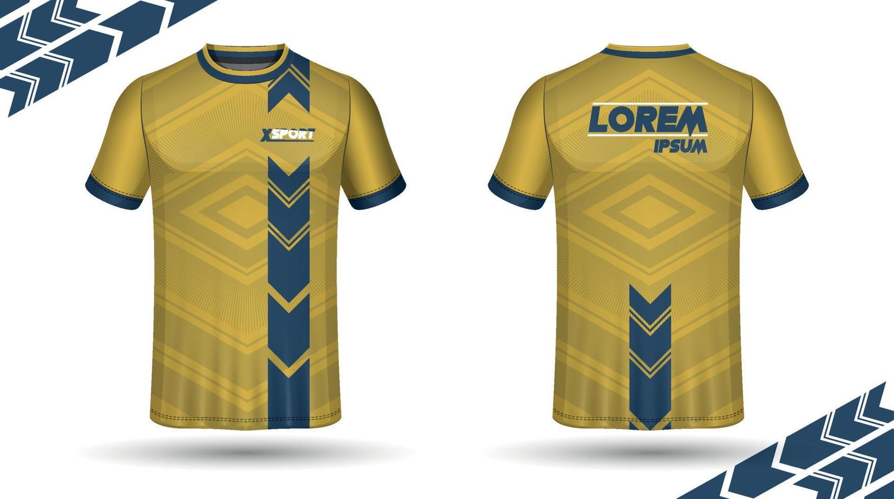 fotboll jersey design för sublimering, sport t skjorta design vektor