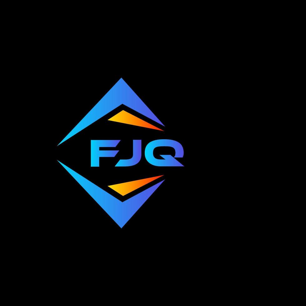 fjq abstraktes Technologie-Logo-Design auf weißem Hintergrund. fjq kreative Initialen schreiben Logo-Konzept. vektor