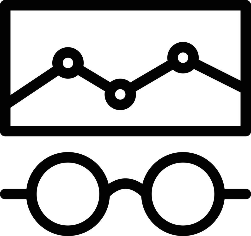 Analytische Diagrammvektorillustration auf einem Hintergrund. Premium-Qualitätssymbole. Vektorsymbole für Konzept und Grafikdesign. vektor