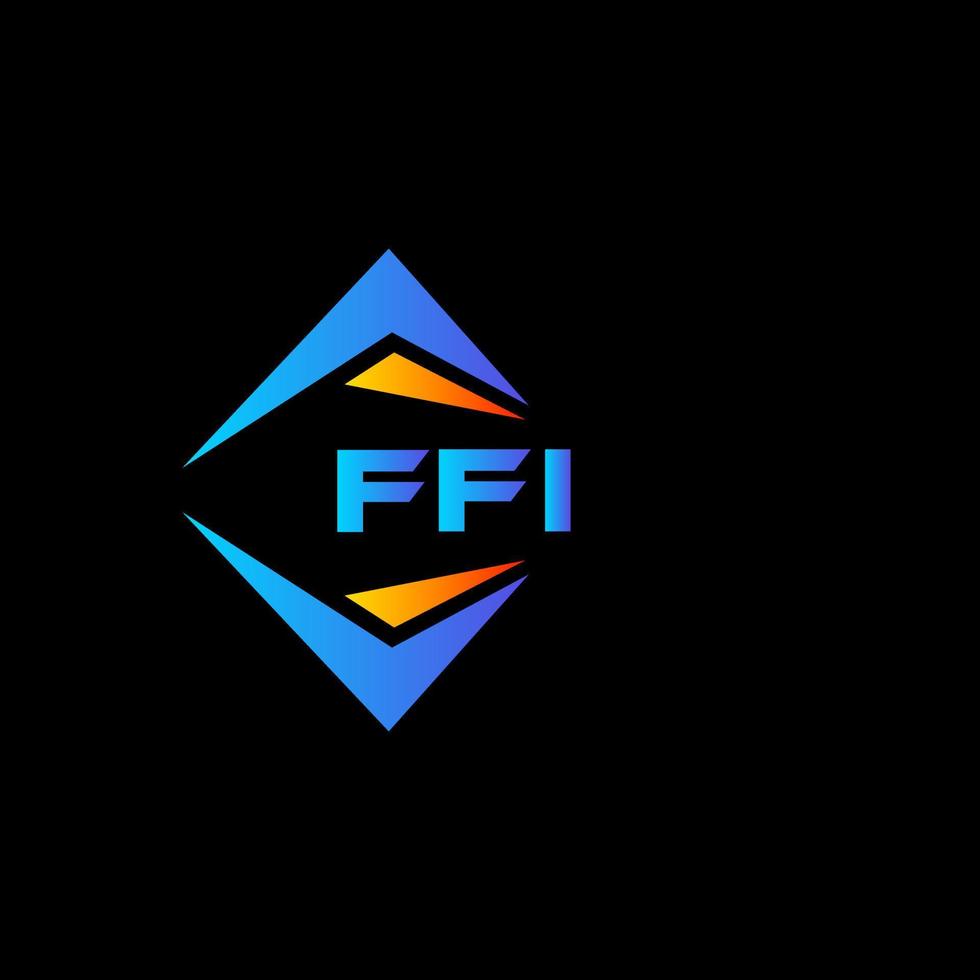 ffi abstrakt teknologi logotyp design på vit bakgrund. ffi kreativ initialer brev logotyp begrepp. vektor