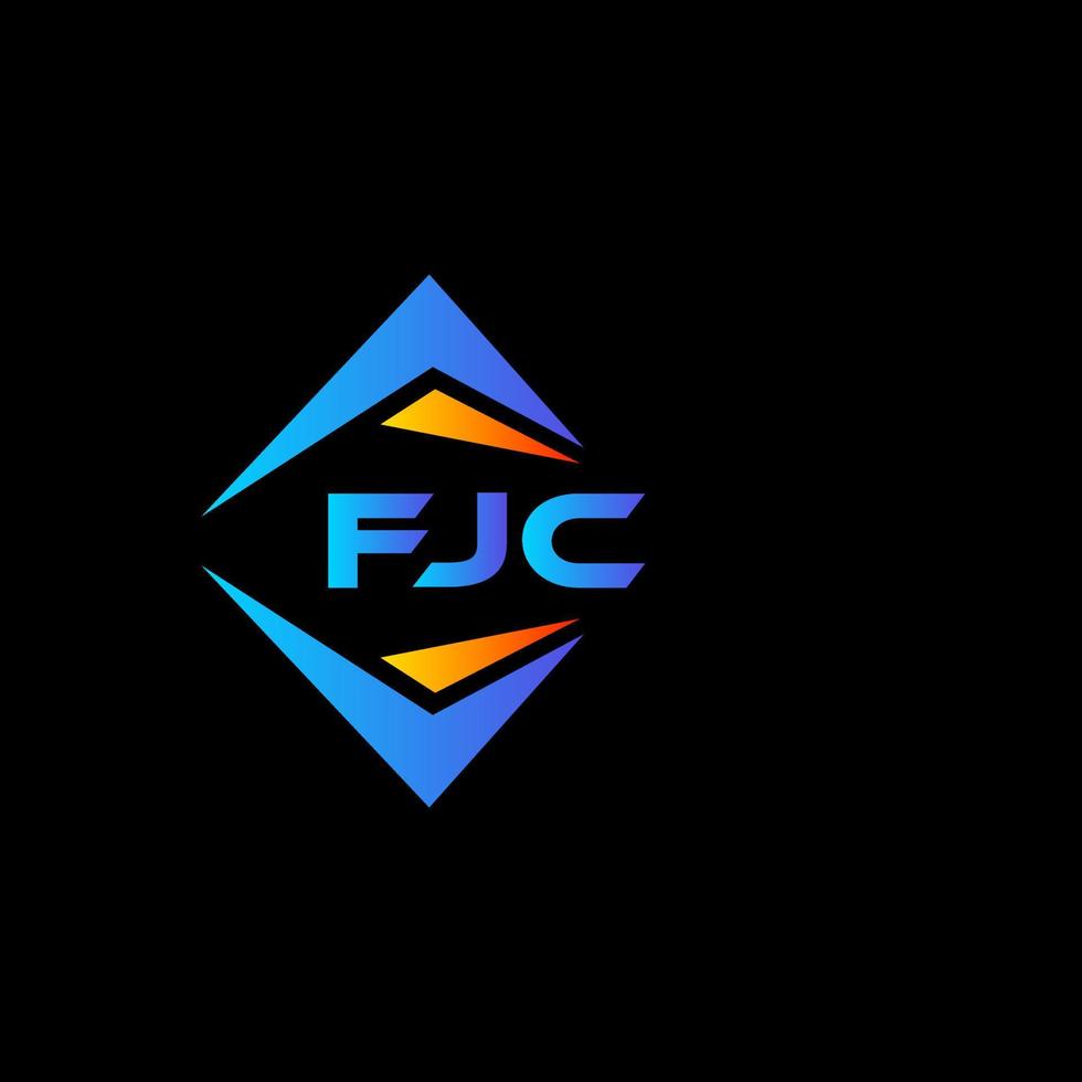 fjc abstraktes Technologie-Logo-Design auf weißem Hintergrund. fjc kreative Initialen schreiben Logo-Konzept. vektor