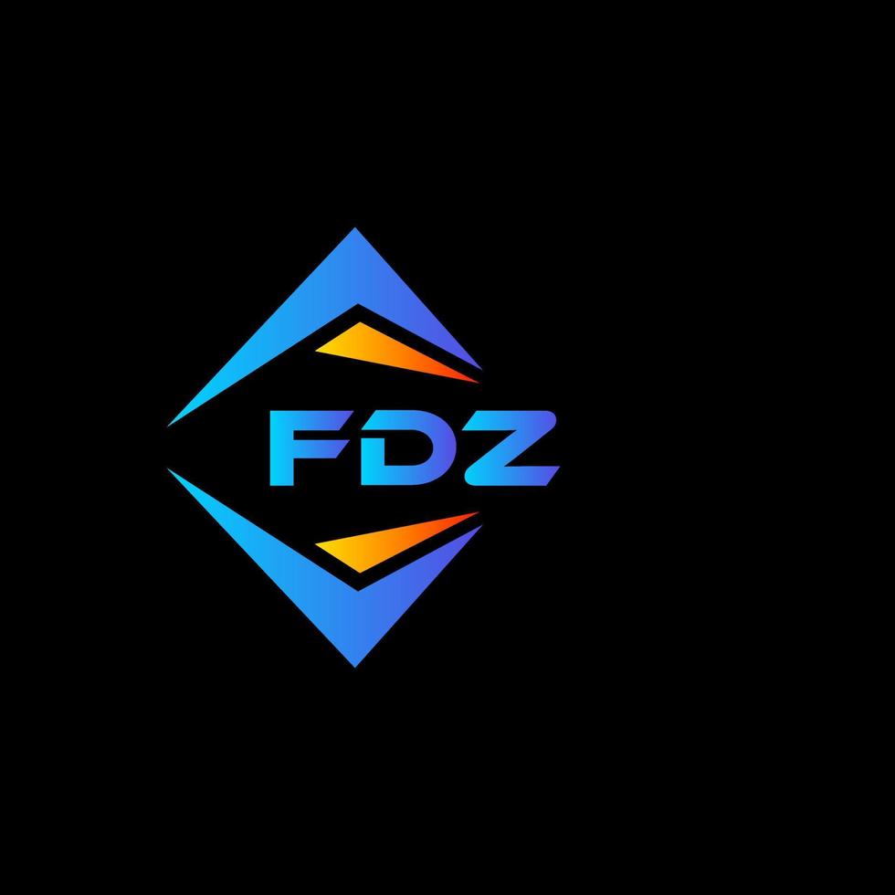 fdz abstrakt teknologi logotyp design på vit bakgrund. fdz kreativ initialer brev logotyp begrepp. vektor