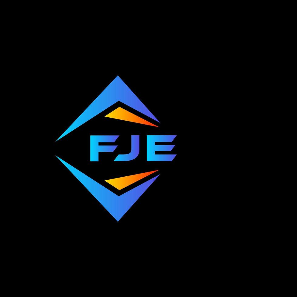 fje abstraktes Technologie-Logo-Design auf weißem Hintergrund. fje kreative Initialen schreiben Logo-Konzept. vektor