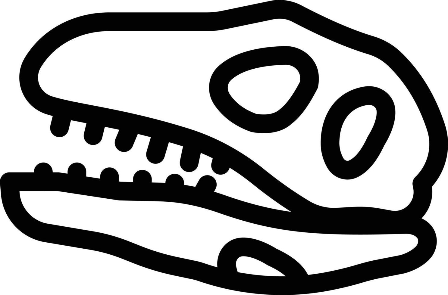 dinosaurie skalle vektor illustration på en bakgrund.premium kvalitet symbols.vector ikoner för begrepp och grafisk design.