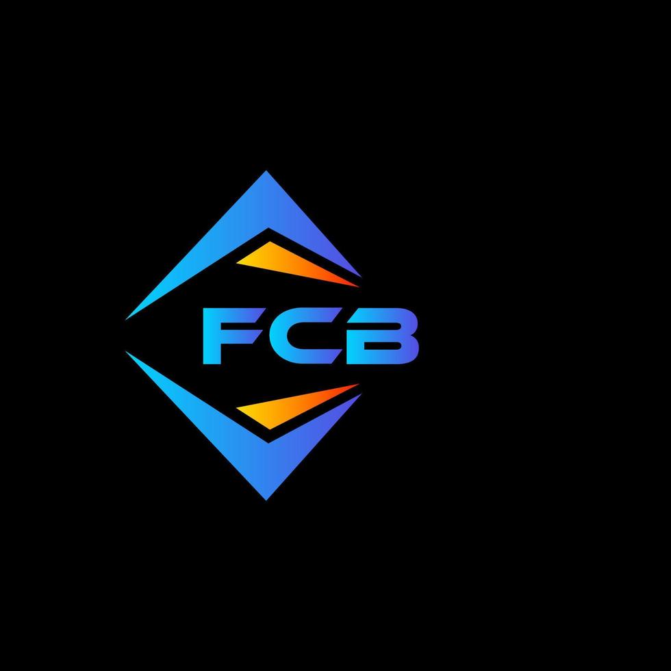 fcb abstrakt teknologi logotyp design på vit bakgrund. fcb kreativ initialer brev logotyp begrepp. vektor