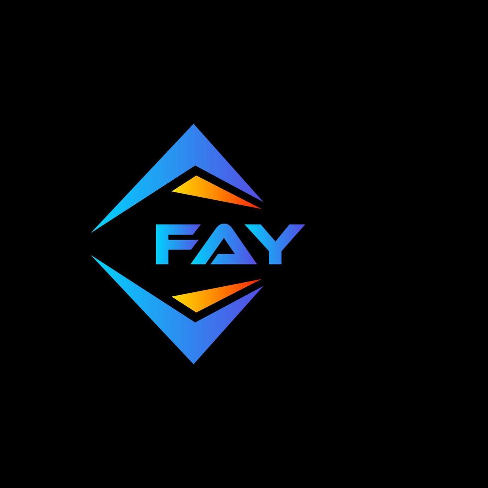 Fay abstraktes Technologie-Logo-Design auf weißem Hintergrund. Fay kreatives Initialen-Buchstaben-Logo-Konzept. vektor