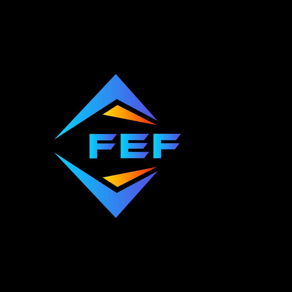 fef abstrakt teknologi logotyp design på vit bakgrund. fef kreativ initialer brev logotyp begrepp. vektor