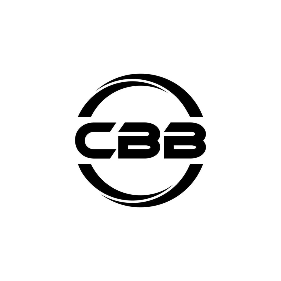 Cbb-Brief-Logo-Design in Abbildung. Vektorlogo, Kalligrafie-Designs für Logo, Poster, Einladung usw. vektor
