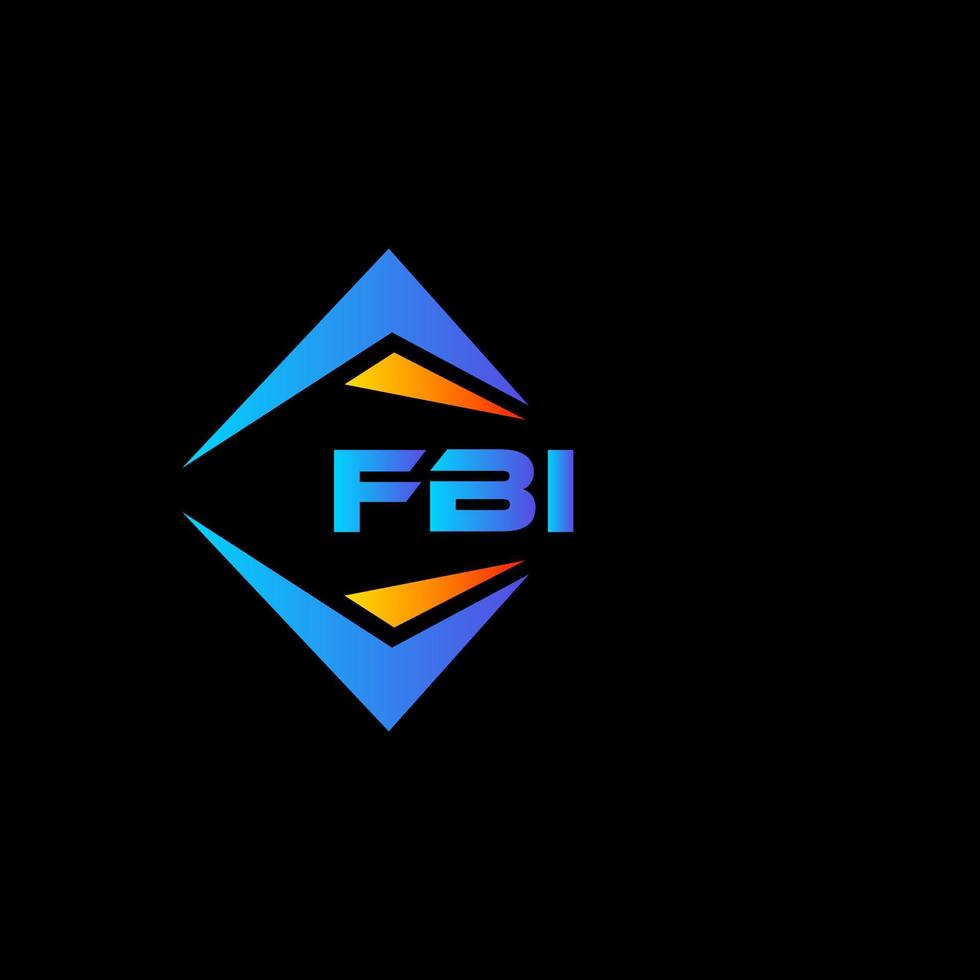 FBI abstraktes Technologie-Logo-Design auf weißem Hintergrund. fbi kreatives Initialen-Brief-Logo-Konzept. vektor