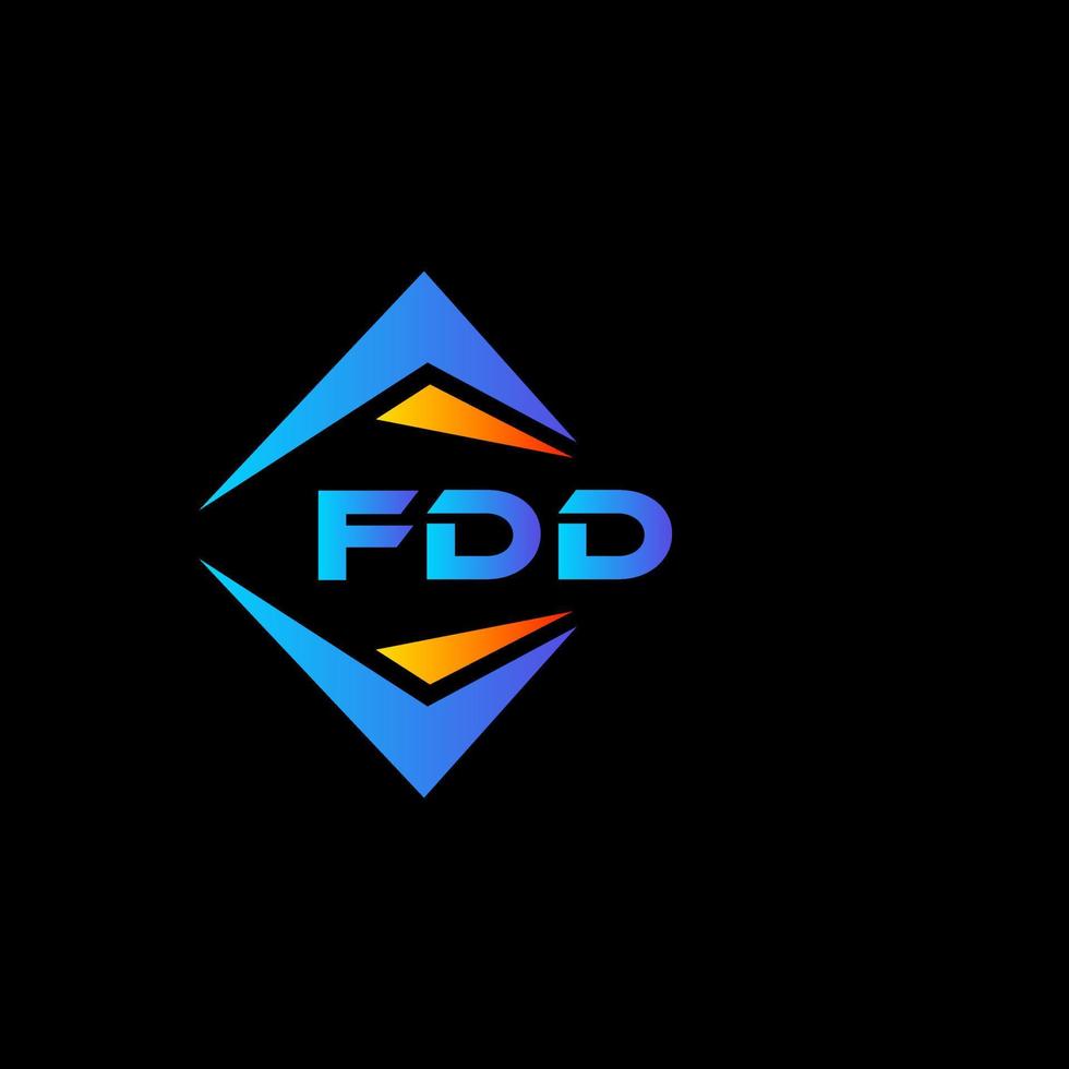 fdd abstraktes Technologie-Logo-Design auf weißem Hintergrund. fdd kreative Initialen schreiben Logo-Konzept. vektor