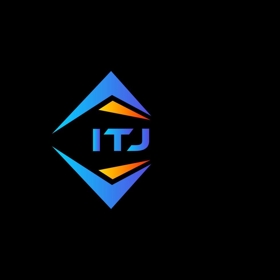 itj abstraktes Technologie-Logo-Design auf weißem Hintergrund. itj kreatives Initialen-Buchstaben-Logo-Konzept. vektor