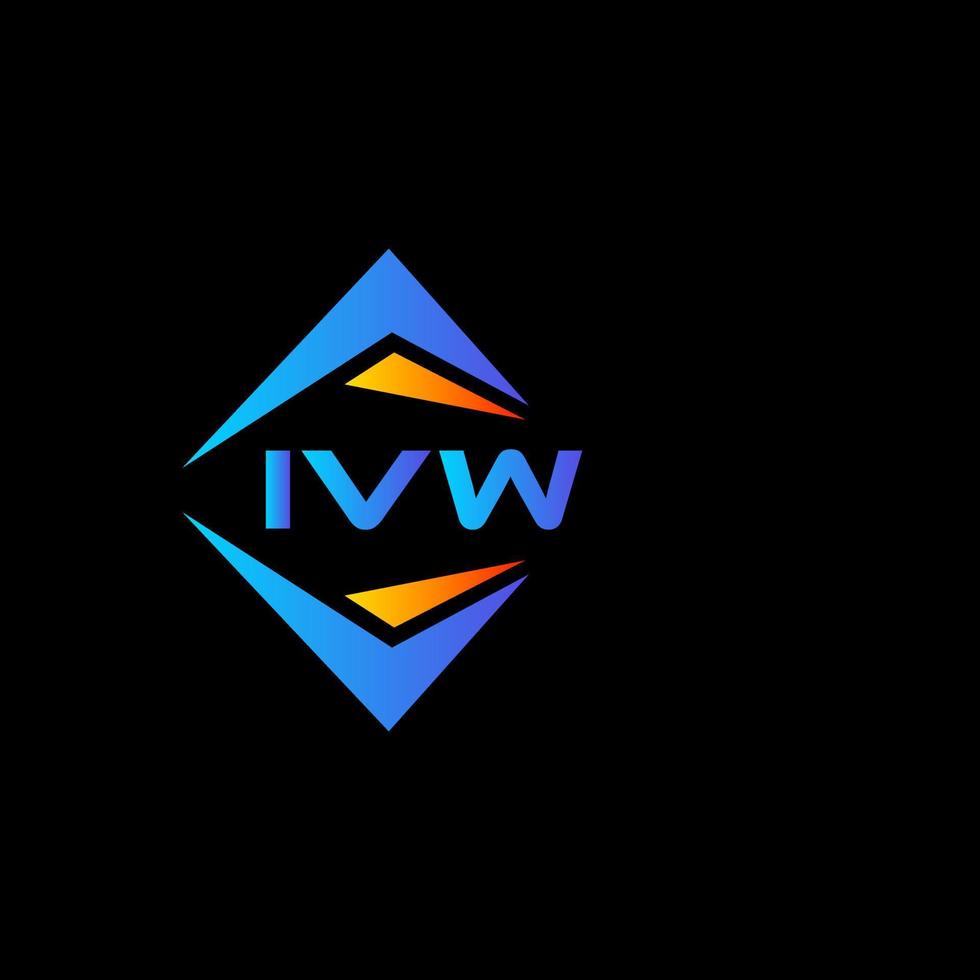 ivw abstraktes Technologie-Logo-Design auf weißem Hintergrund. ivw kreative Initialen schreiben Logo-Konzept. vektor