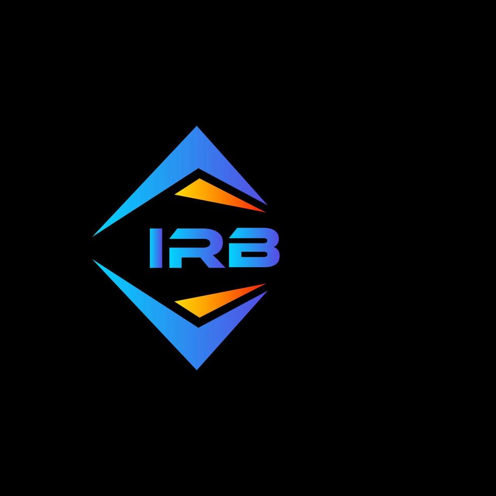 irb abstrakt teknologi logotyp design på vit bakgrund. irb kreativ initialer brev logotyp begrepp. vektor