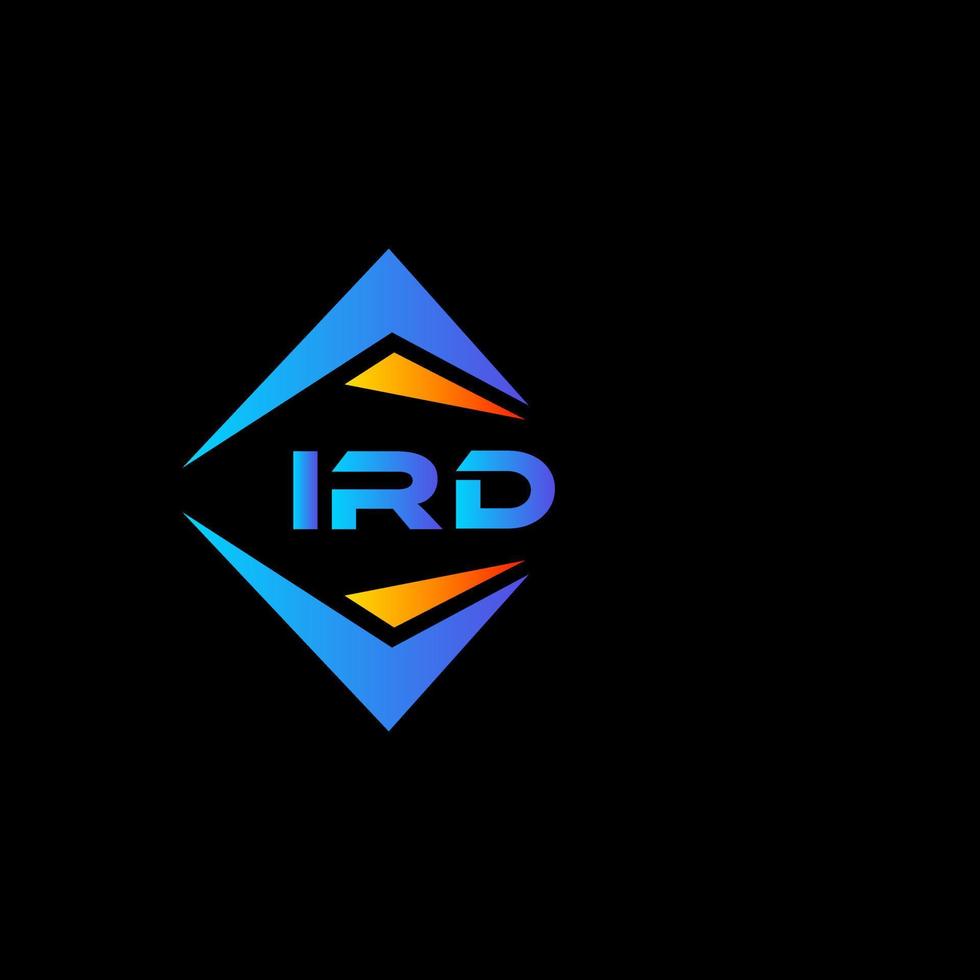 ird abstraktes Technologie-Logo-Design auf weißem Hintergrund. IRD kreatives Initialen-Buchstaben-Logo-Konzept. vektor