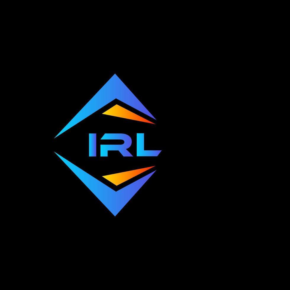 IRL abstraktes Technologie-Logo-Design auf weißem Hintergrund. irl kreative Initialen schreiben Logo-Konzept. vektor