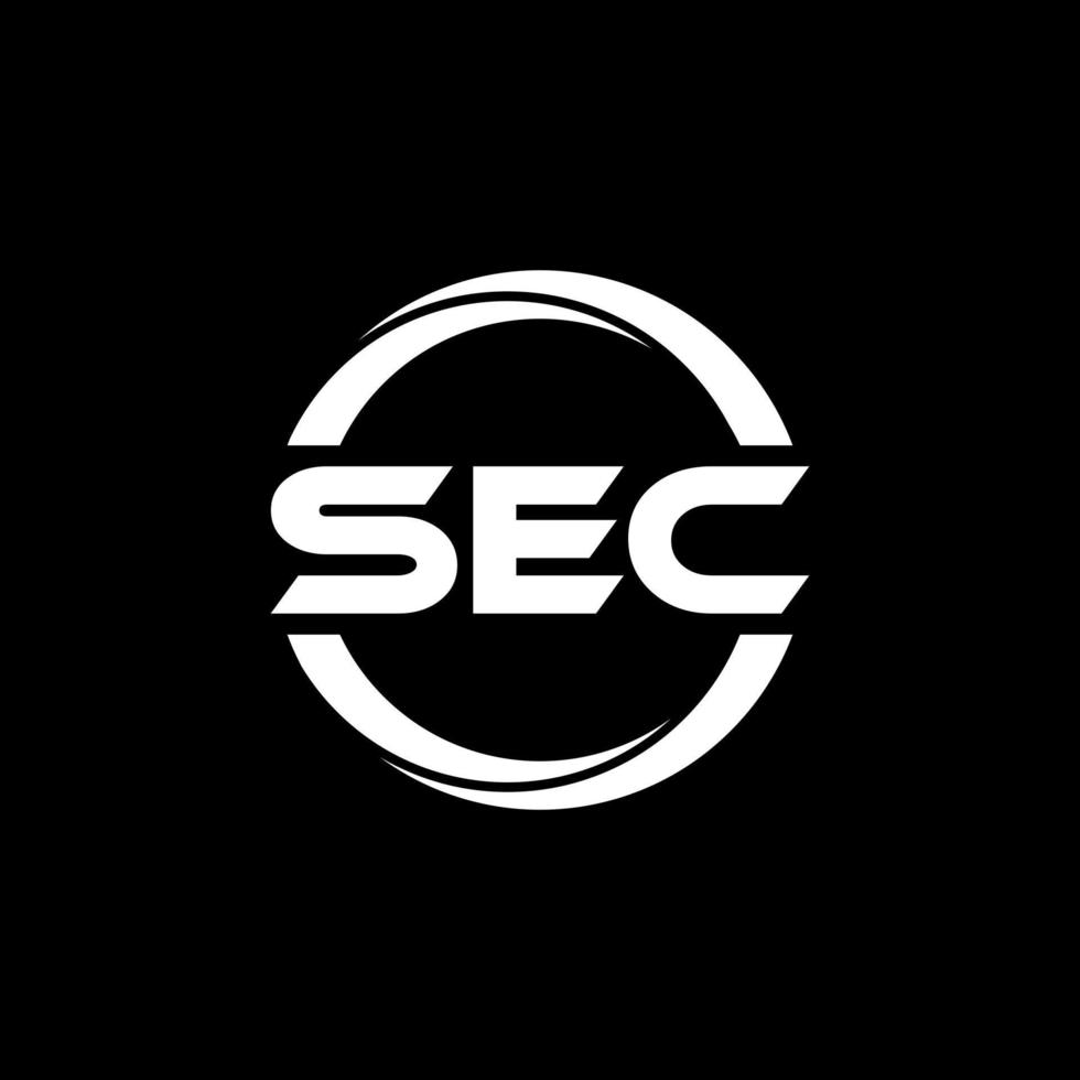sec-Brief-Logo-Design in Abbildung. Vektorlogo, Kalligrafie-Designs für Logo, Poster, Einladung usw. vektor