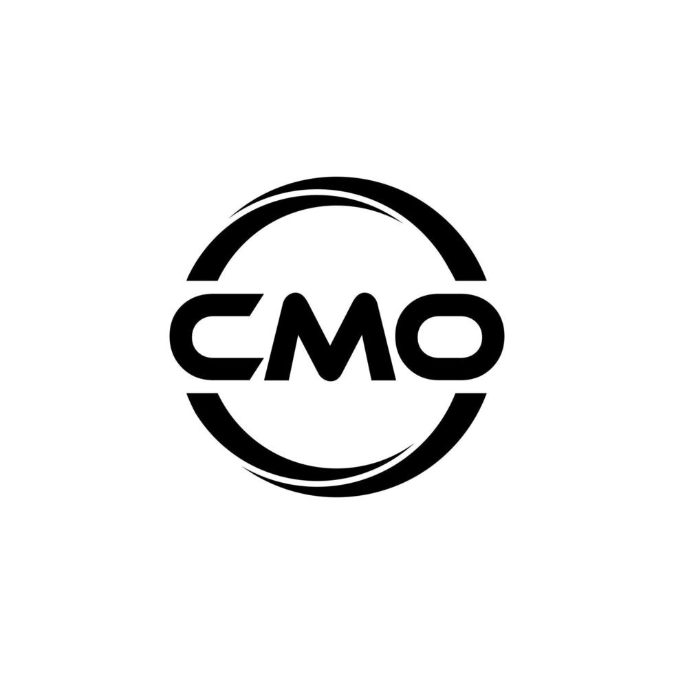 cmo brev logotyp design i illustration. vektor logotyp, kalligrafi mönster för logotyp, affisch, inbjudan, etc.