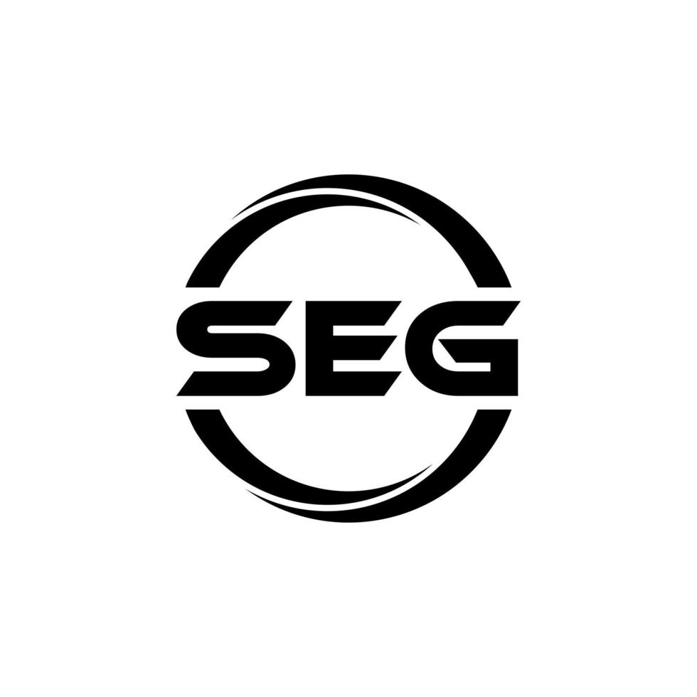 Seg-Brief-Logo-Design in Abbildung. Vektorlogo, Kalligrafie-Designs für Logo, Poster, Einladung usw. vektor