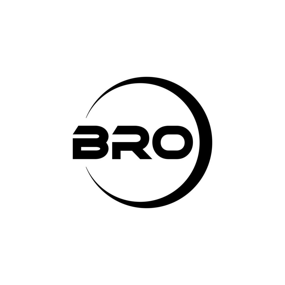 bro-brief-logo-design in der illustration. Vektorlogo, Kalligrafie-Designs für Logo, Poster, Einladung usw. vektor