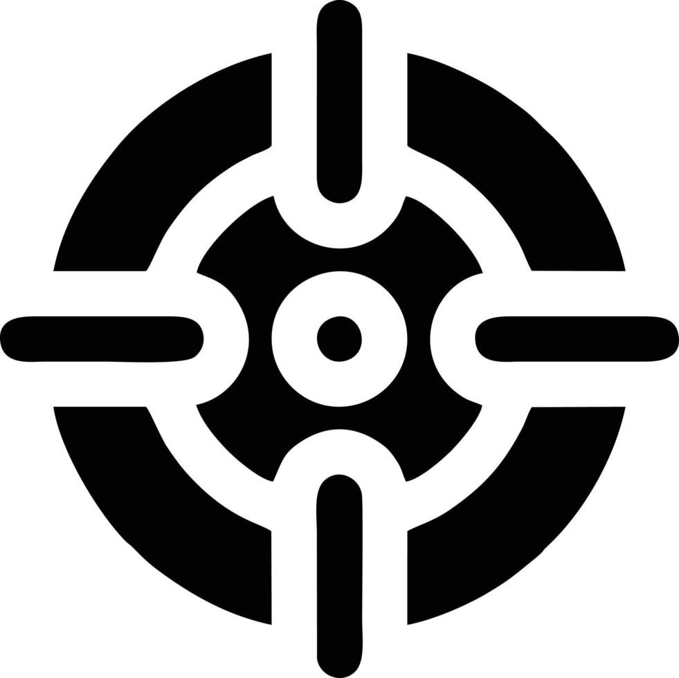 Ziel-Fokus-Symbol-Symbol-Vektorbild, Illustration des Erfolgsziel-Symbol-Konzepts. Folge 10 vektor