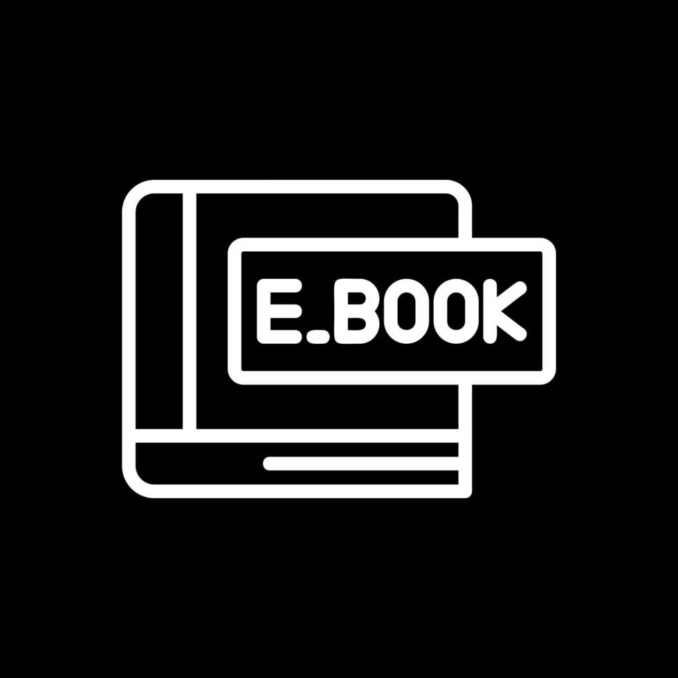 E-Book-Vektor-Icon-Design vektor