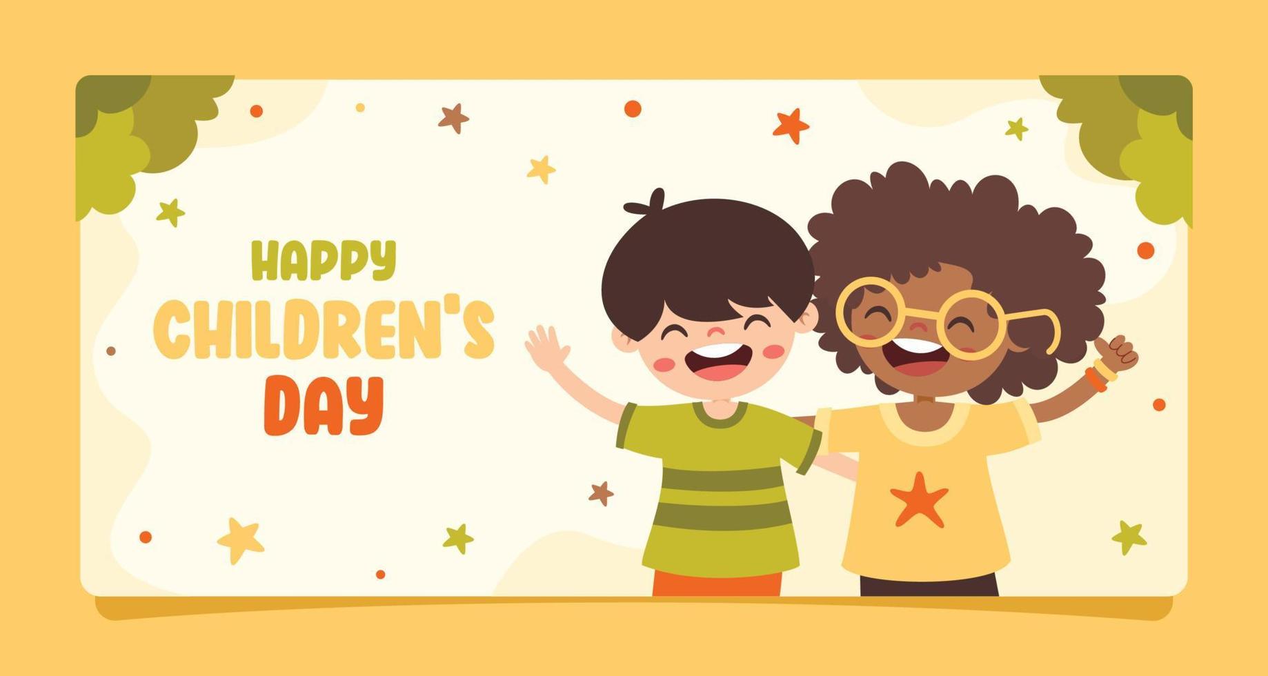 Glada Barnens Dag vektor