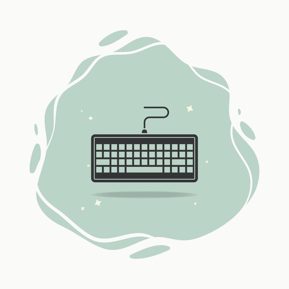 Tastatursymbol-Grafikdesign-Vektorillustration vektor