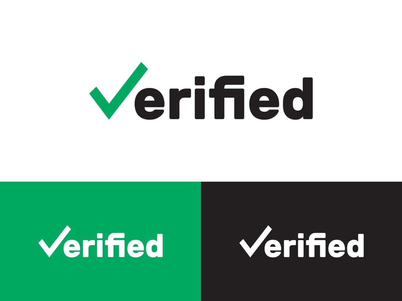 v logotyp verified text vektor