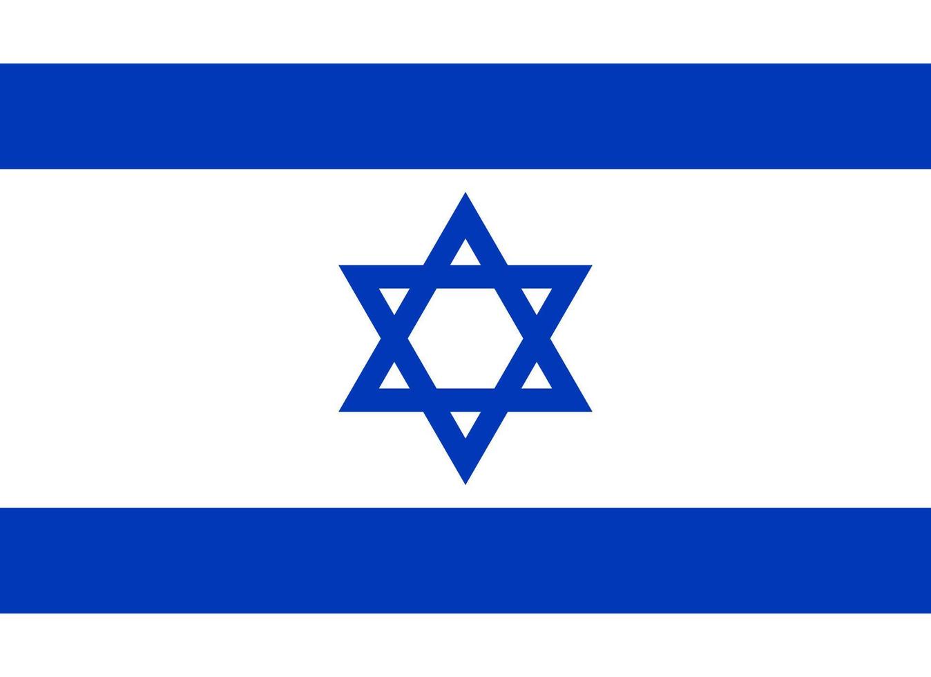 Israel-Flagge einfache Illustration für Unabhängigkeitstag oder Wahl vektor