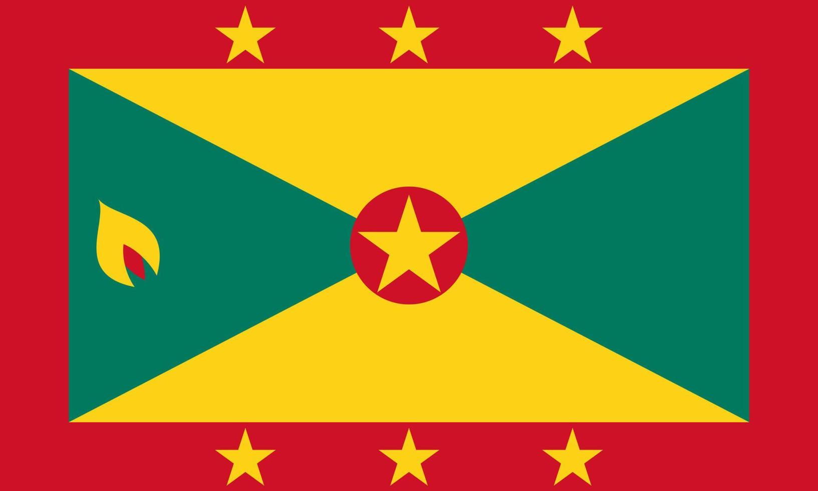 grenada flagga enkel illustration för oberoende dag eller val vektor