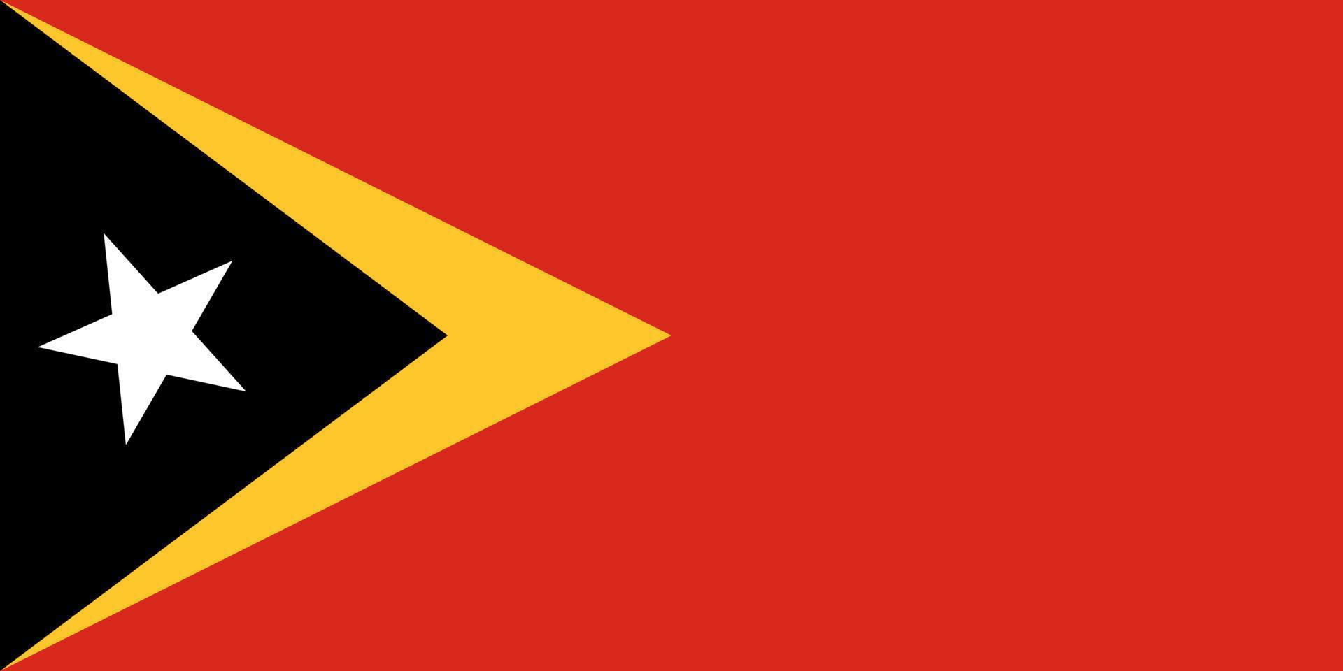 Östtimor flagga enkel illustration för självständighetsdagen eller val vektor