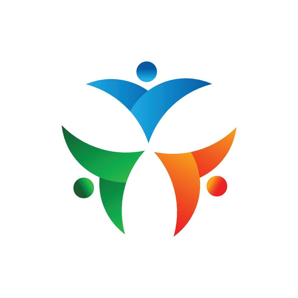 Logo-Vektordesign für soziale Organisationen vektor