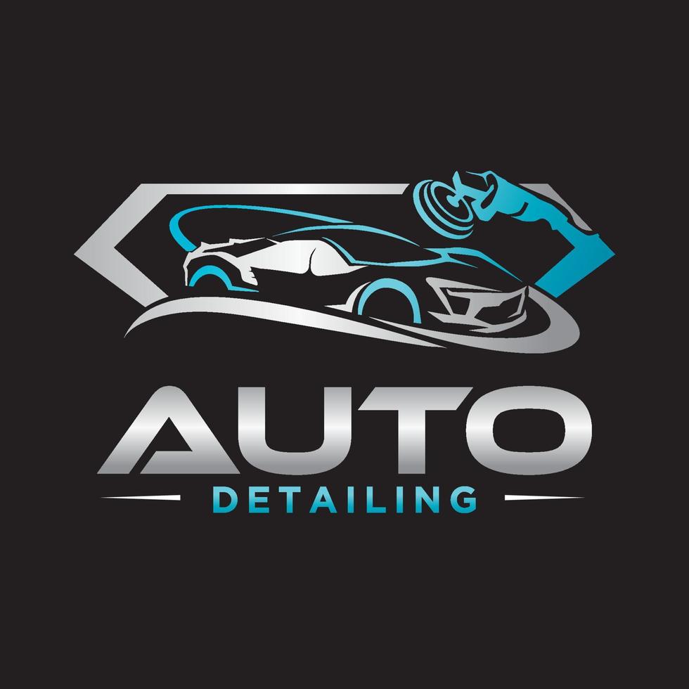 Auto Auto Detaillierung Servis Logo Design Illustrationsvorlage vektor