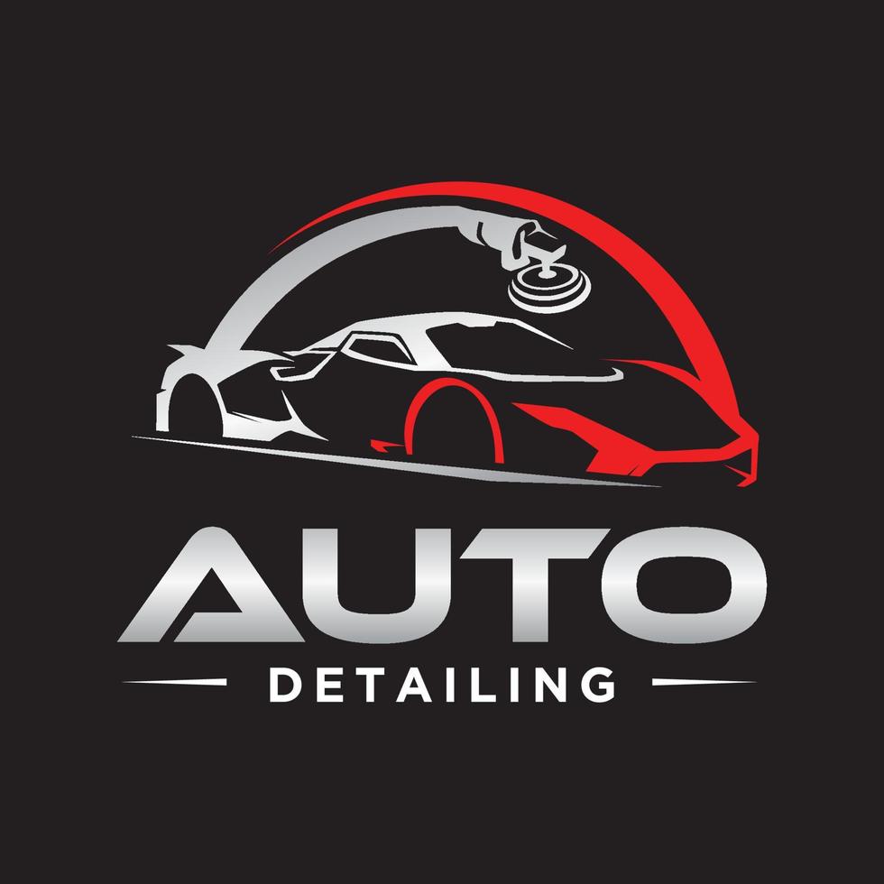 Auto Auto Detaillierung Servis Logo Design Illustrationsvorlage vektor