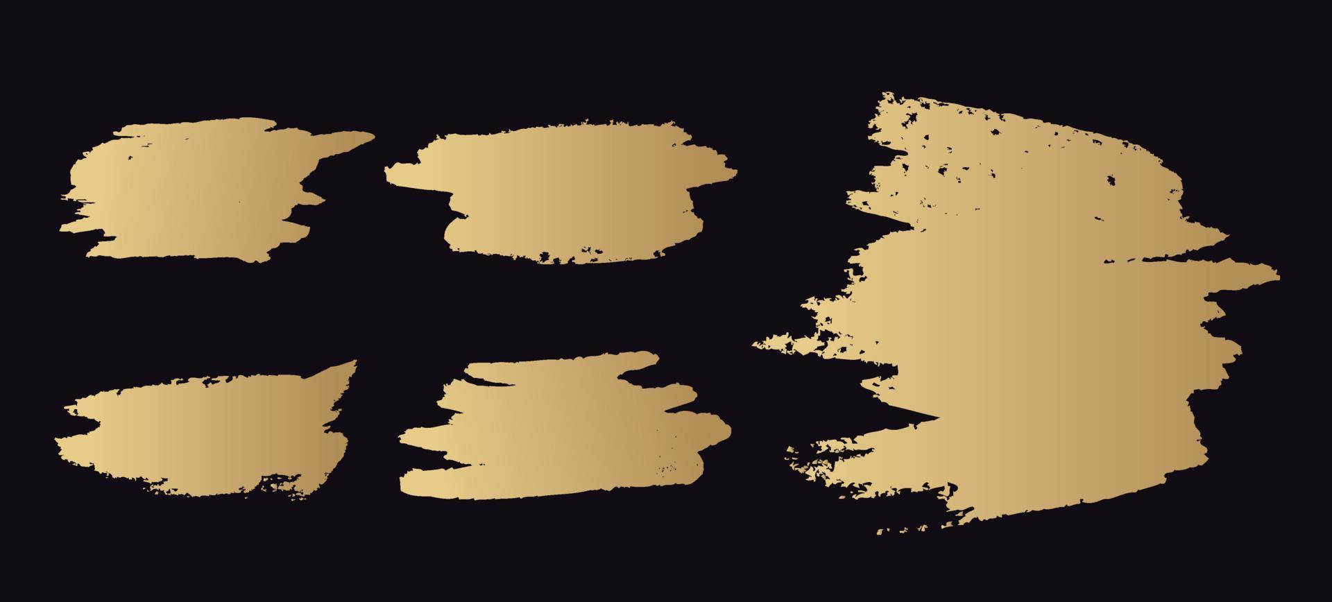 Grunge, schmutziger Pinsel, schwarze Farbe, Striche. handgezeichnete Abbildung vektor