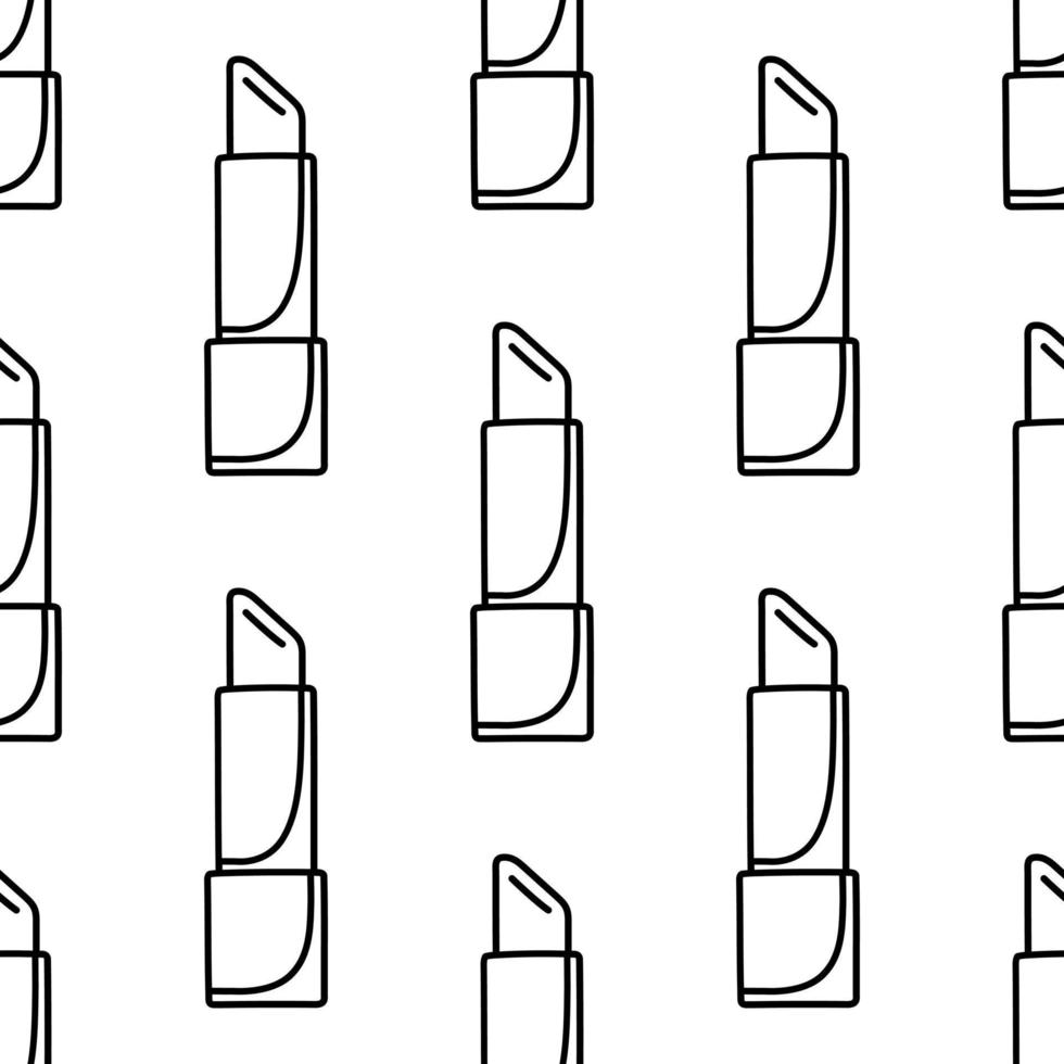 einzelnes handgezeichnetes element des lippenstiftmusters. elemente für grußkarten, poster, aufkleber und saisonales design. vektor