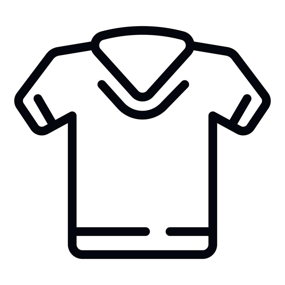 T-Shirt-Symbol Umrissvektor. Shirt-Design vektor
