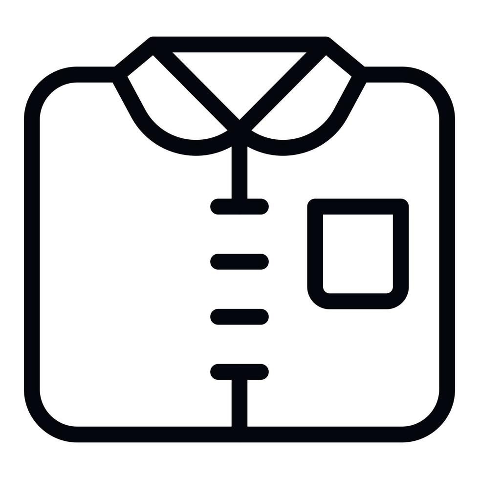 neuer Shirt-Icon-Umrissvektor. leeres Design vektor