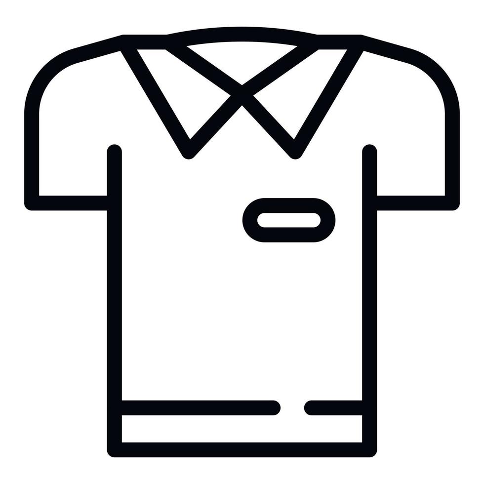sport skjorta ikon översikt vektor. mode mall vektor