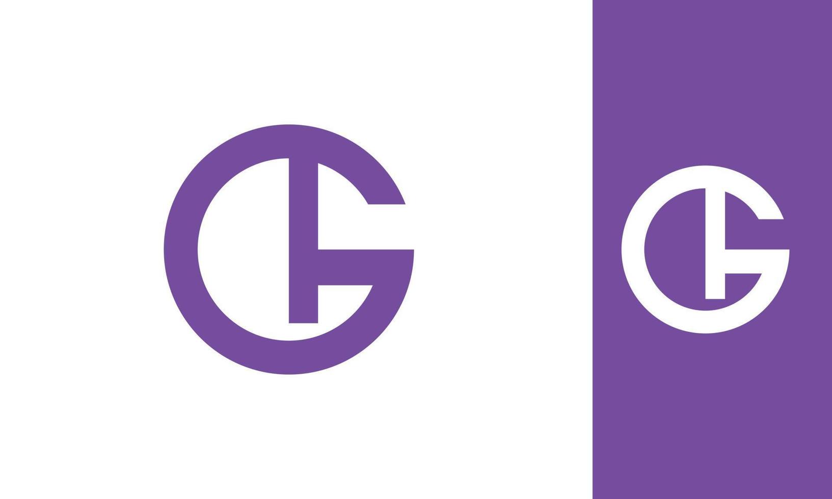 alfabetet bokstäver initialer monogram logotyp gl, lg, g och l vektor