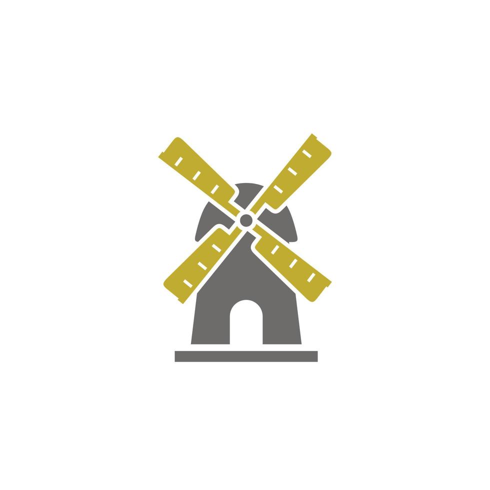 Farm-Symbol. Windmühlen-Icon-Design-Vektor-Illustration vektor
